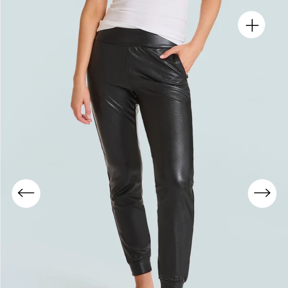 Commando faux leather joggers
